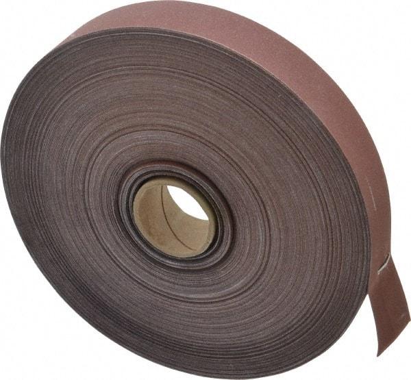 3M - 1" x 50 Yd 320 Grit Aluminum Oxide Cloth Roll - Extra Fine Grade, J Weighted Backing - Eagle Tool & Supply