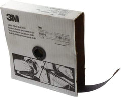 3M - 1-1/2" x 50 Yd 280 Grit Aluminum Oxide Cloth Roll - Extra Fine Grade, J Weighted Backing - Eagle Tool & Supply