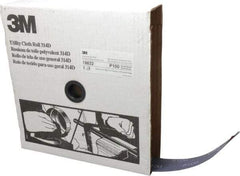 3M - 2" x 50 Yd 100 Grit Aluminum Oxide Cloth Roll - Fine Grade, J Weighted Backing - Eagle Tool & Supply