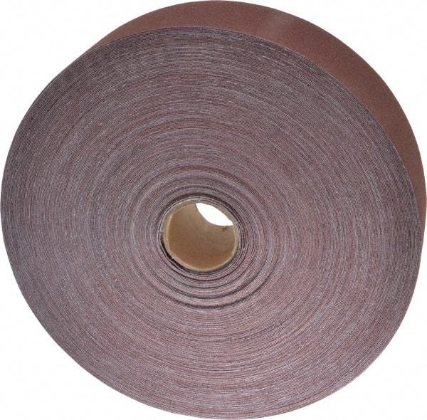 3M - 2" x 50 Yd 120 Grit Aluminum Oxide Cloth Roll - Fine Grade, J Weighted Backing - Eagle Tool & Supply