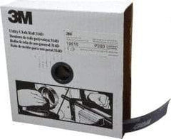 3M - 2" x 50 Yd 280 Grit Aluminum Oxide Cloth Roll - Extra Fine Grade, J Weighted Backing - Eagle Tool & Supply