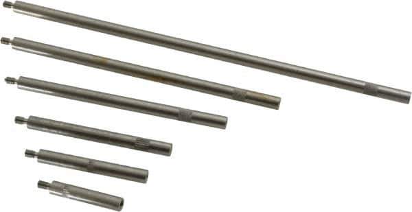SPI - 1 to 6 Inch Long, Steel, Depth Gage Rod Set - Use with MSC No. 06368153, Most Dial Depth Gages with 4-48 Threads - Eagle Tool & Supply