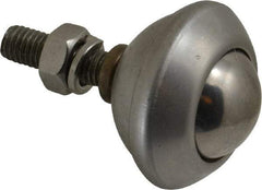 SKF - Round, Stainless Steel Ball Transfer - 32.5mm Mount Height, 121 Lb. Capacity - Eagle Tool & Supply