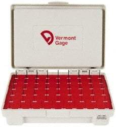 Vermont Gage - 55 Piece, 0.006-0.06 Inch Diameter Plug and Pin Gage Set - Minus 0.0002 Inch Tolerance, Class ZZ - Eagle Tool & Supply