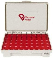 Vermont Gage - 55 Piece, 0.006-0.06 Inch Diameter Plug and Pin Gage Set - Minus 0.0002 Inch Tolerance, Class ZZ - Eagle Tool & Supply