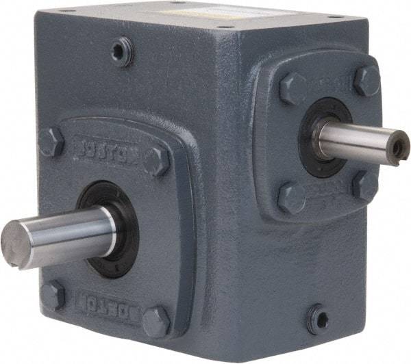 Boston Gear - 1-3/4 Centerline Distance, 50:1, 35 RPM Output, 0.44 Input Horsepower, 573 Lbs. Max Torque, Speed Reducer - Single Shaft Left - Eagle Tool & Supply