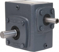 Boston Gear - 6 Centerline Distance, 40:1, 44 RPM Output, 9.56 Input Horsepower, 11,197 Lbs. Max Torque, Speed Reducer - Part No. 760-40-G, 1-1/2" Shaft Diam, Single Shaft Left, 1-1/2" Bore, 12-1/2" High - Eagle Tool & Supply