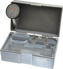 Mitutoyo - 0.016 Inch Range, 0.0001 Inch Dial Graduation, Horizontal Dial Test Indicator - 1.5748 Inch Black Dial, 0-4-0 Dial Reading, Accurate to 0.0002 Inch - Eagle Tool & Supply