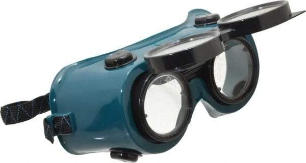 PRO-SAFE - Size Universal, Green Welding Goggles - Green Frame - Eagle Tool & Supply