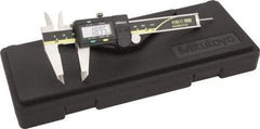 Mitutoyo - 0 to 100mm Range, 0.01mm Resolution, Electronic Caliper - Stainless Steel with 40mm Stainless Steel Jaws, 0.03mm Accuracy, SPC Output - Eagle Tool & Supply