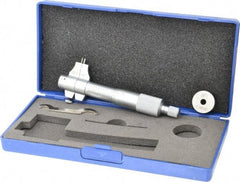 Fowler - 0.2 to 1.2", Mechanical Inside Micrometer - 0.001" Graduation, 0.0002" Accuracy, Ratchet Stop Thimble - Eagle Tool & Supply