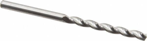 M.A. Ford - #27 150° Solid Carbide Jobber Drill - Bright Finish, Right Hand Cut, Parabolic Flute, Straight Shank, 2-1/2" OAL, Standard Point - Eagle Tool & Supply
