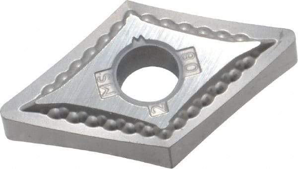 Kennametal - DNMG432 MS Grade K313 Carbide Turning Insert - Uncoated, 55° Diamond, 1/2" Inscr Circle, 3/16" Thick, 1/32" Corner Radius - Eagle Tool & Supply