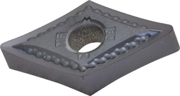 Kennametal - DNMG432 MS Grade KC5025 Carbide Turning Insert - TiAlN Finish, 55° Diamond, 1/2" Inscr Circle, 3/16" Thick, 1/32" Corner Radius - Eagle Tool & Supply