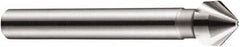 DORMER - 6mm Shank Diam, 3 Flute 90° High Speed Steel Countersink - Eagle Tool & Supply