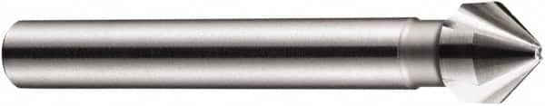 DORMER - 6mm Shank Diam, 3 Flute 82° High Speed Steel Countersink - Eagle Tool & Supply