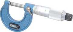 Fowler - 0 to 1" Range, 0.0001" Graduation, Mechanical Outside Micrometer - Friction Thimble, Accurate to 0.0001" - Eagle Tool & Supply