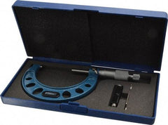 Fowler - 2 to 3" Range, 0.0001" Graduation, Mechanical Outside Micrometer - Ratchet Stop Thimble, Accurate to 0.00023" - Eagle Tool & Supply