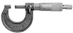 Value Collection - 50 to 75mm Range, 0.01mm Graduation, Mechanical Outside Micrometer - Ratchet Stop Thimble, Accurate to 0.005mm - Eagle Tool & Supply