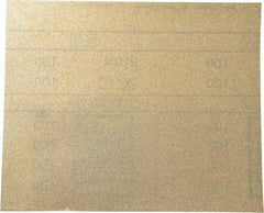 3M - 100 Grit, Aluminum Oxide Sanding Sheet - 11" Long x 9" Wide, Fine Grade, A Weighted Paper Backing - Eagle Tool & Supply