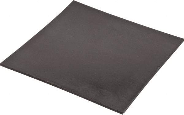 Made in USA - 12" Long, 12" Wide, 1/4" Thick, Neoprene Rubber Foam Sheet - 35 to 45 Durometer, Black, -20 to 220°F, 800 psi Tensile Strength, Stock Length - Eagle Tool & Supply