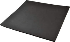 Made in USA - 12" Long, 12" Wide, 1/4" Thick, Neoprene Rubber Foam Sheet - 50 to 60 Durometer, Black, -20 to 220°F, 900 psi Tensile Strength, Stock Length - Eagle Tool & Supply