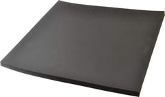 Made in USA - 12" Long, 12" Wide, 1/2" Thick, Neoprene Rubber Foam Sheet - 50 to 60 Durometer, Black, -20 to 220°F, 900 psi Tensile Strength, Stock Length - Eagle Tool & Supply