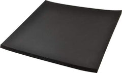Made in USA - 12" Long, 12" Wide, 1/2" Thick, Neoprene Rubber Foam Sheet - 65 to 75 Durometer, Black, -20 to 220°F, 1,000 psi Tensile Strength, Stock Length - Eagle Tool & Supply