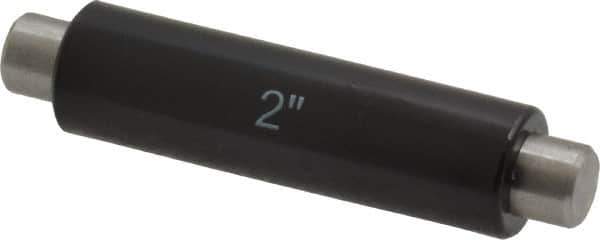 SPI - 2 Inch Long, Accuracy Up to 0.0001 Inch, Flat End Micrometer Calibration Standard - Use with Micrometers, Includes Heat Insulating Handle - Eagle Tool & Supply