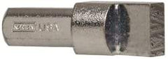 Norton - 2A-E, 7/16" Shank Diam Multi-Point Diamond Dresser - 1/2" Long x 3/8" Thick Head - Eagle Tool & Supply