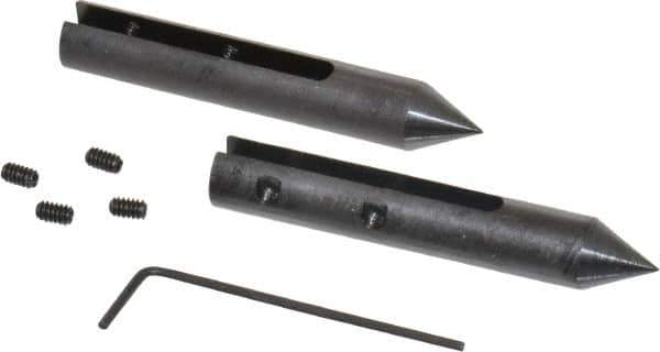 SPI - 2-3/16" OAL, Caliper Centerline Gage Attachment - 1 Piece, 0.141" Slot Width, For Use with 4, 6 & 8" Dial & Vernier Calipers - Eagle Tool & Supply