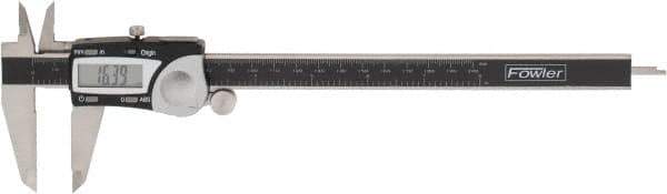 Fowler - 0 to 200mm Range, 0.01mm Resolution, Electronic Caliper - Ceramic with 1.96" Jaws, 0.04mm Accuracy - Eagle Tool & Supply