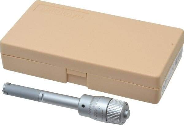 Mitutoyo - 0.5 to 0.65", Mechanical Inside Hole Micrometer - 0.0002" Graduation, 0.0001" Accuracy, Ratchet Stop Thimble - Eagle Tool & Supply