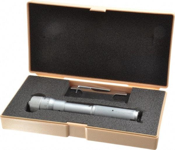 Mitutoyo - 0.8 to 1", Mechanical Inside Hole Micrometer - 0.0002" Graduation, 0.00015" Accuracy, Ratchet Stop Thimble - Eagle Tool & Supply