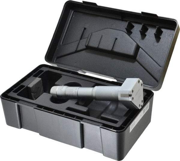 Mitutoyo - 2 to 2-1/2", Mechanical Inside Hole Micrometer - 0.0002" Graduation, 0.00015" Accuracy, Ratchet Stop Thimble - Eagle Tool & Supply