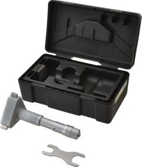 Mitutoyo - 3-1/2 to 4", Mechanical Inside Hole Micrometer - 0.0002" Graduation, 0.00015" Accuracy, Ratchet Stop Thimble - Eagle Tool & Supply