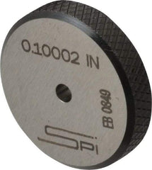 SPI - 0.1" Inside x 0.98" Outside Diameter, 0.28" Thick, Setting Ring - Accurate to 0.00006", Silver - Eagle Tool & Supply