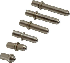 Value Collection - 6 Piece, 1.4 to 2.4 Inch Measurement Range, Bore Gage Anvil Set - For Use with Dial Bore Gages - Eagle Tool & Supply