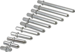 Value Collection - 11 Piece, 2 to 6 Inch Measurement Range, Bore Gage Anvil Set - For Use with Dial Bore Gages - Eagle Tool & Supply