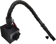 Flexbar - 90 Lb Magnetic Force, Fine Adjustment Indicator Positioner & Holder with Base - Flexible Arm, Rectangular Base, 2-5/8" Base Height, 2-1/4" Base Length, 2" Base Width - Eagle Tool & Supply