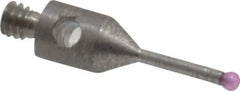SPI - 1 mm Ball Diameter, M2 Thread, Ruby Point Ball Tip CMM Stylus - 10 mm Overall Length - Eagle Tool & Supply