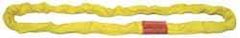 Lift-All - 14' Long x 2-1/8" Wide, 13,200 Lb Vertical Capacity, Polyester Web Sling - 10,600 Lb Choker Capacity, 1-3/8" Diam Chain, Red, with Endless Sling - Eagle Tool & Supply