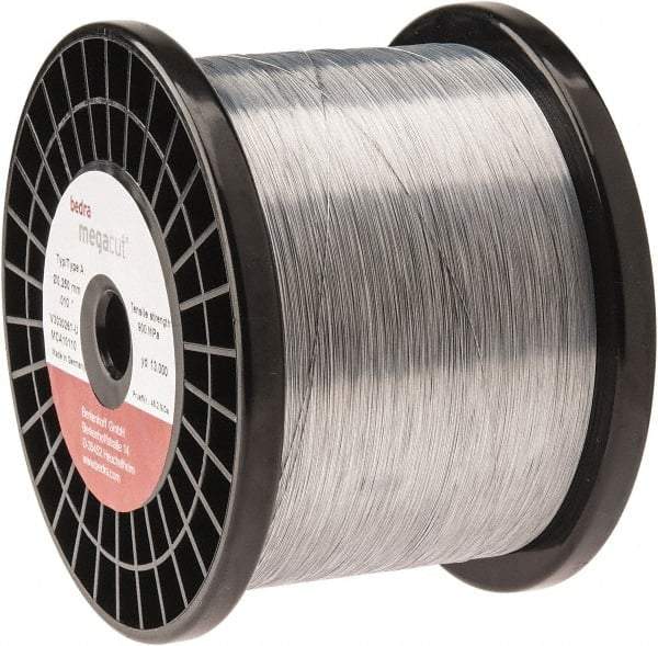 GISCO - CuZn36 Zinc Coated, Hard Grade Electrical Discharge Machining (EDM) Wire - 900 N per sq. mm Tensile Strength, Megacut A Series - Eagle Tool & Supply