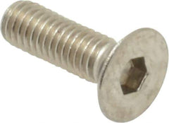 Value Collection - M3x0.50 Metric Coarse Hex Socket Drive, 90° Flat Screw - Grade 18-8 & Austenitic A2 Stainless Steel, Uncoated, Fully Threaded, 10mm OAL - Eagle Tool & Supply