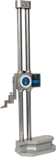 Mitutoyo - 18" Dial Height Gage - 0.001" Graduation, Accurate to 0.002", Dial and Counter Display - Eagle Tool & Supply