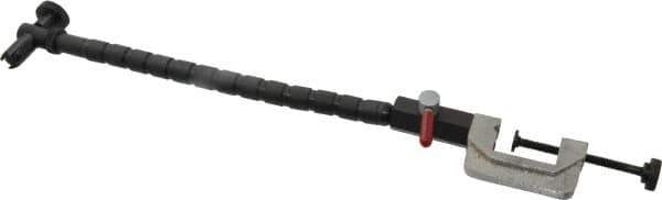 Flexbar - 12 Inch Long, Magnetic Indicator Base Flexible Arm on C-Clamp - Use With Flexbar Universal Holders - Eagle Tool & Supply
