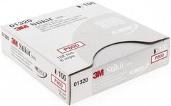 3M - Adhesive PSA Disc - Ultra Fine Grade, White, Film Backing, Flexible, Use with Random Orbital Sanders - Eagle Tool & Supply
