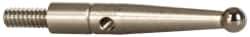 Compac - 2mm Ball Diam, Carbide, Ball Test Indicator Contact Point - 0.72" Contact Point Length, Use with Brown & Sharpe Dial Test Indicators - Eagle Tool & Supply