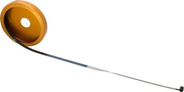 Made in USA - 0.001 Inch Graduation, 108 to 120 Inch Measurement, Spring Steel Diameter Tape Measure - 1/2 Inch Wide, 0.01 Inch Thick - Eagle Tool & Supply