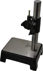 Value Collection - Steel, Rectangular Base, Comparator Gage Stand - 8-1/2" High, 5-1/2" Base Length x 4-1/4" Base Width x 2.16" Base Height, Includes Holder - Eagle Tool & Supply